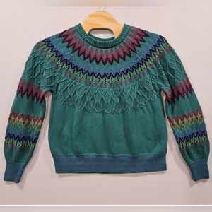 Sundance Teal Fairisle Sweater